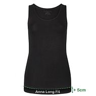 Tank-Top Anna LongFit (2-Pack) - Black