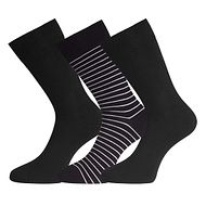 Socken Beau (3-Pack) - Black/Wide Stripe Black